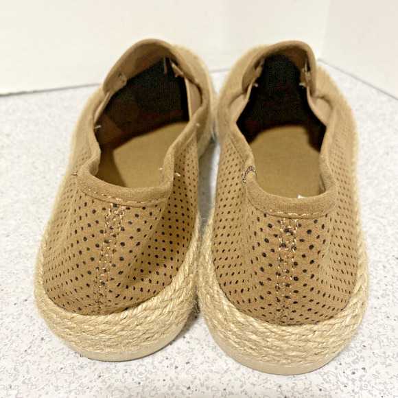 Esprit Nadine Espadrille Flats US 7.5M Tan Faux Suede Textile Uppers Casual Shoe - Picture 3 of 11